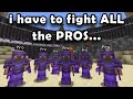 Minecraft but I FIGHT in the PRO arena