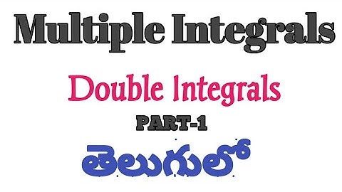 #1double integration in telugu||multiple integrals engineering mathematics in telugu||Maths by Ayush