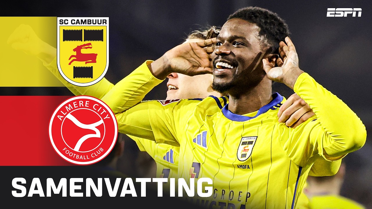 JORT VAN DER SANDE belangrijk met 2️⃣ TREFFERS ⚽️⚽️ | Samenvatting SC Cambuur - Almere City