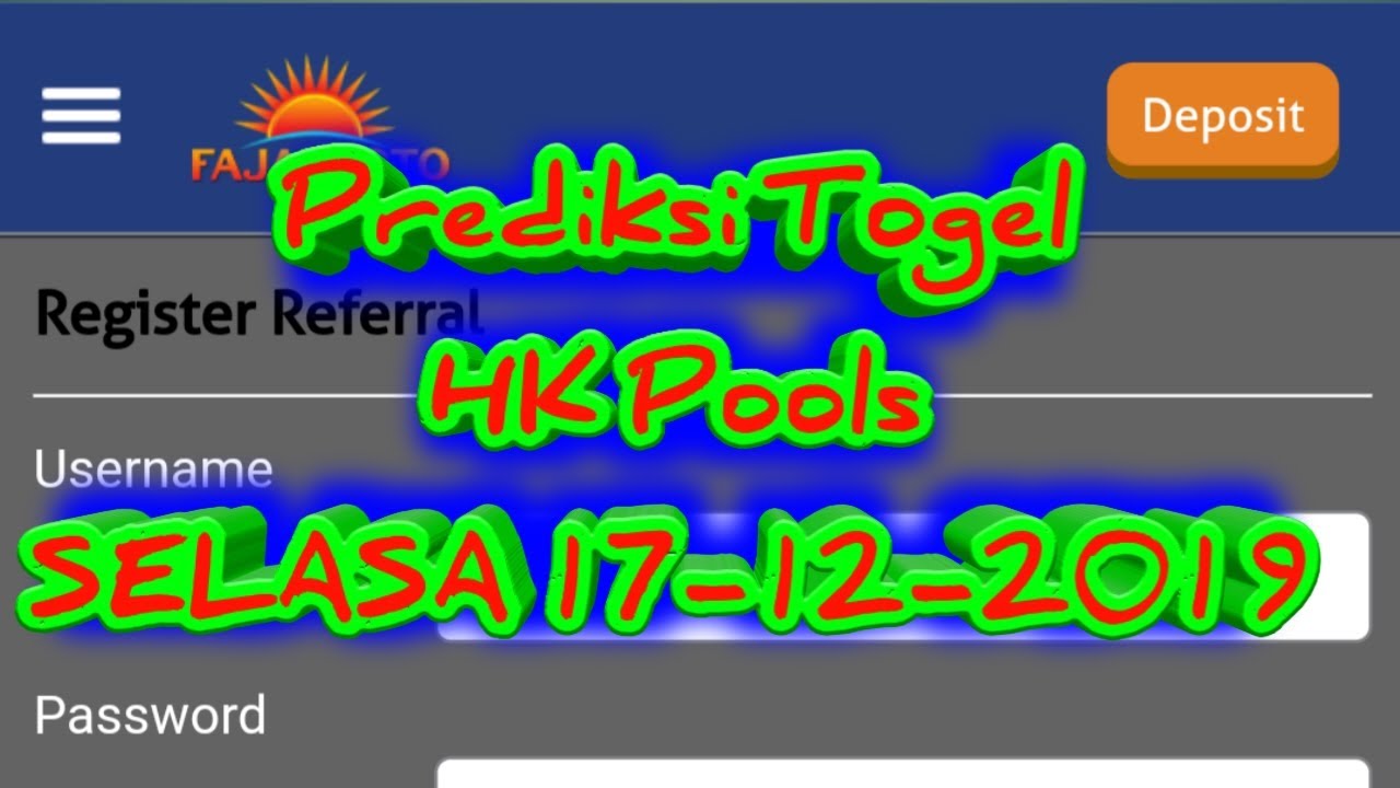 Prediksi Togel HK Pools Malam ini SELASA 17122019