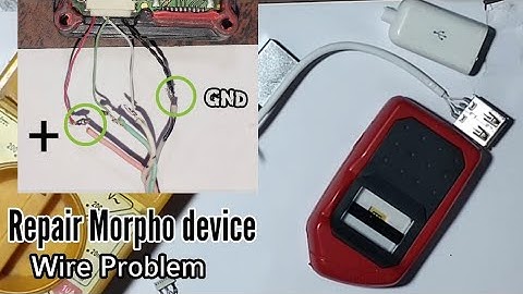 Repair morpho device / morpho biometric device wire solution