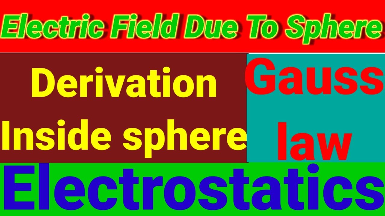 Electric field inside a hollow sphere - YouTube