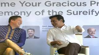 Minister KTR Live | Sureify’s new office inauguration in Hyderabad