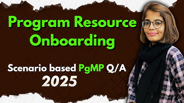 Master Resource Onboarding | PgMP Exam Scenario Breakdown
