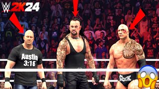 WWE 2K24 - 50-Minute Insane Legendary Elimination Tag Team Match - WWE Main Event