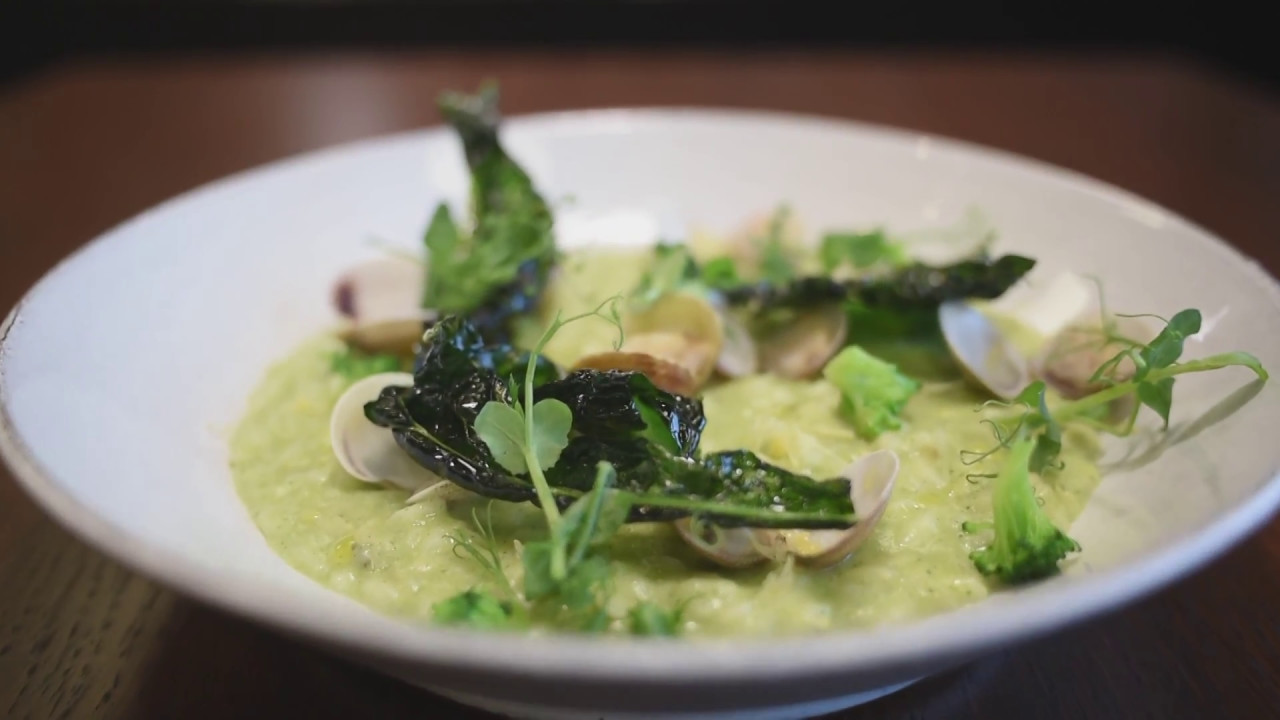 Risotto con broccoli, vongole e cavolo nero Chef Andrea
