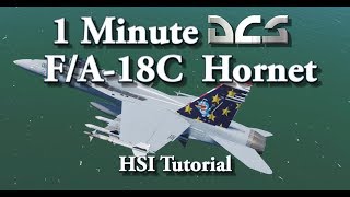 1 Minute DCS - F/A-18C Hornet - HSI Tutorial