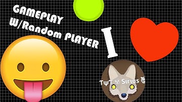 Agar io GAMEPLAY w/Random PLAYER