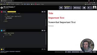 HTML to CSS: IDs and Classes