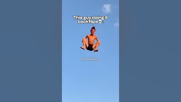 9 BACKFLIPS ON A TRAMPOLINE😱🤯