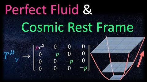 Relativity 110e: Cosmology - Perfect Fluids, Cosmic Rest Frame, Equation of State