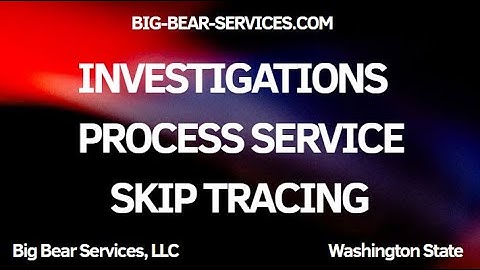 🟥 Skip Trace and Serve / Stake Out & Serve / Investigations / Process Service 🟥