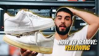 HOW TO UNYELLOW & RESTORE YELLOWED SHOES