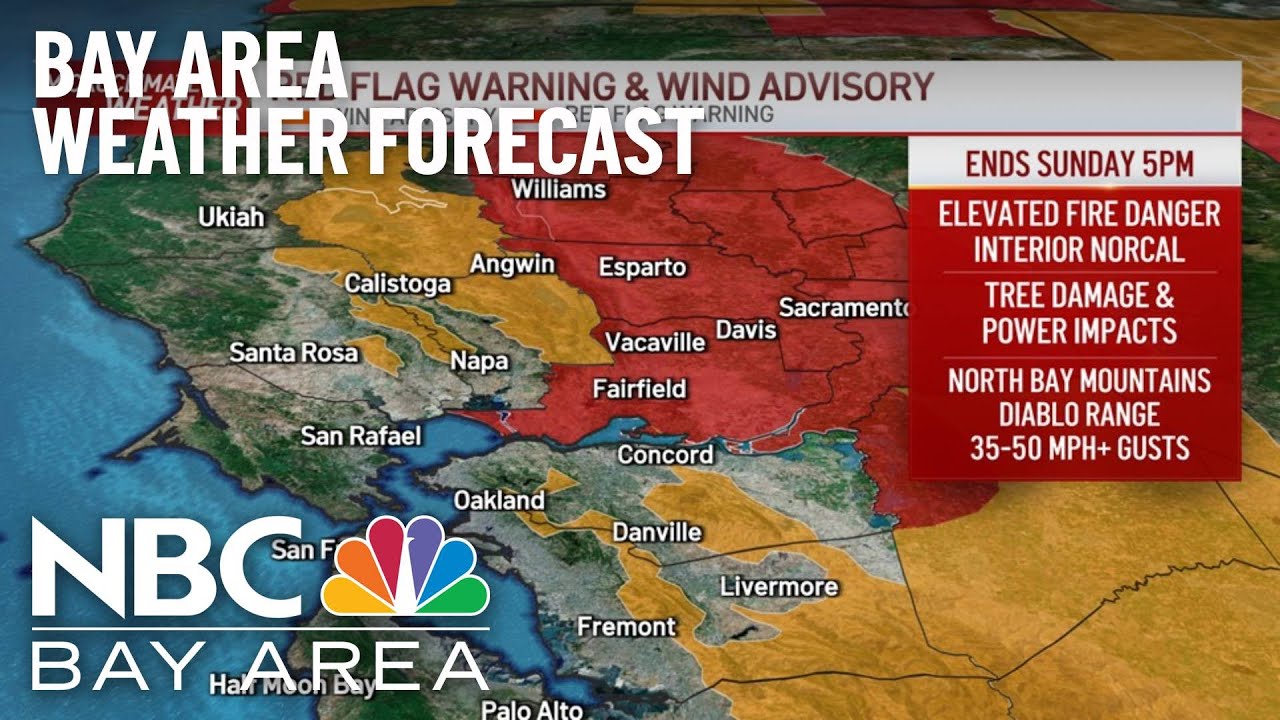 Bay Area Forecast: Wind Advisory & Fire Danger Continue - YouTube
