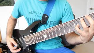 A Steady Decline - After The Burial GUITAR COVER