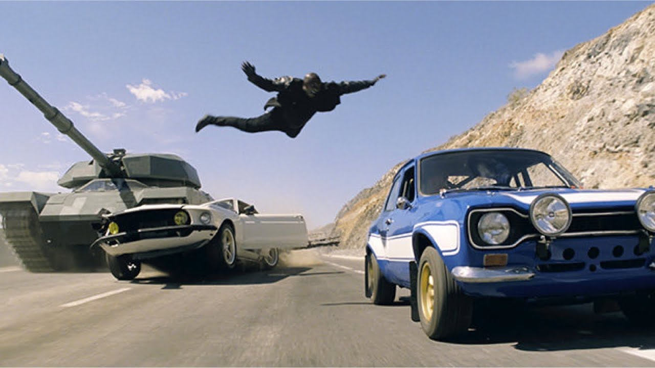 Papeis de parede Velocidade Furiosa Fast & Furious 6 Tanque Salto