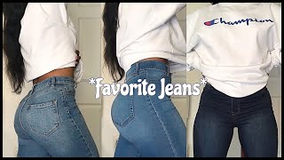 MY FAVORITE JEANS (Jeans Collection try-on Haul)