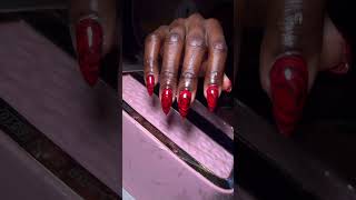 Amazing flawless love red looks beautiful #nails #simplenails #nailtech #prettynails #DreamTrackAI