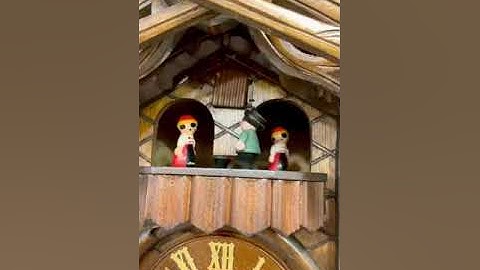 Đồng Hồ Cuckoo - Germany - Đức - 2 bản nhạc - 3 tạ - Cót Tuần - Ngắt được chuông đêm - 30 tuổi đời