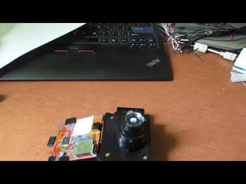Very tiny LCD projector on TinyBasic system