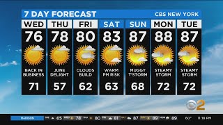New York Weather: CBS2 6/22 Nightly Forecast at 11PM
