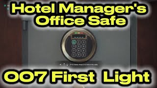 007 First Light Hotel Safe Combination