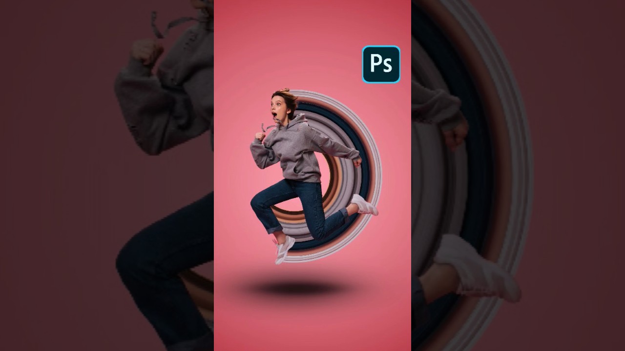 Pixel Stretch Motion Vortex in Photoshop | Warped Motion Blur Tutorial