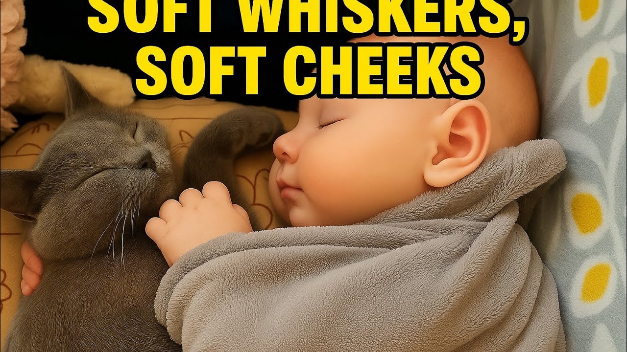 Soft Whiskers, Soft Cheeks 🐾 | Cutest Baby and Cat Cuddles Ever ❤️