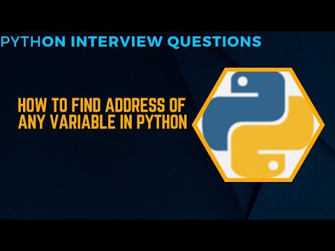 Python Interview Question, How to find address of any variable  #pythonprogramming #interview