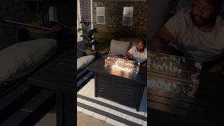 The missing piece!!!! #patiofurniture #patio #amazonfinds #firepits #lifestyle