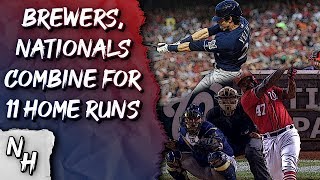 Brewers, Nationals Combine for 11 Home Runs