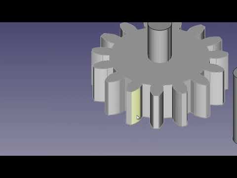 [FreeCAD+Assembly4]歯車のアニメーションの作り方その2