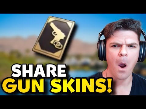 SHARE GUN SKINS IN 3.7 UPDATE!! PUBG MOBILE