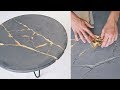 DIY KINTSUGI | How To Build a Round Concrete Coffee Table