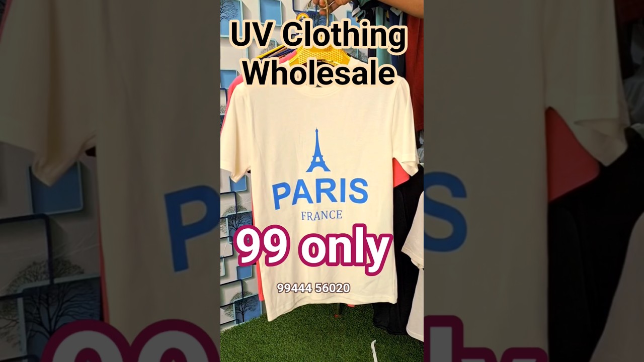 Bio-Wash Cotton Printed T-Shirt @ ₹105! Lowest Price UV Clothing🔥 