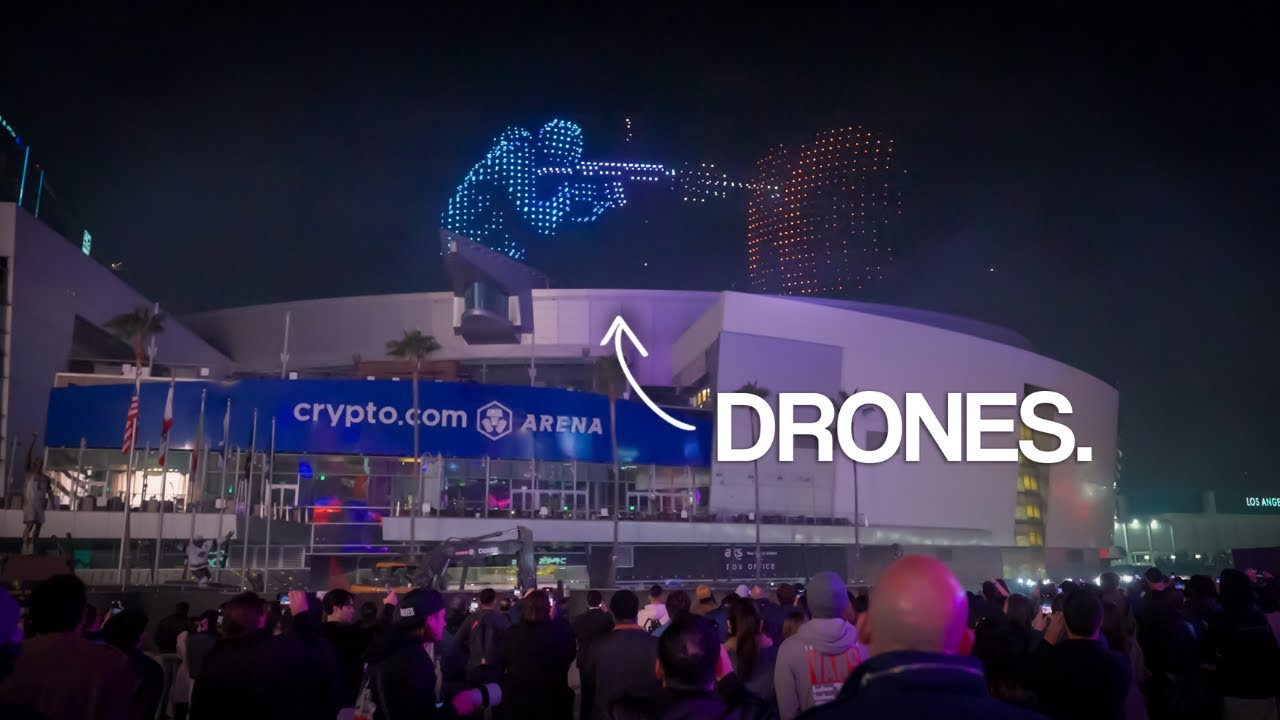 We Made a Video Game in the Sky with Drones! (Den of Wolves) | 10 Chambers x Sky Elements