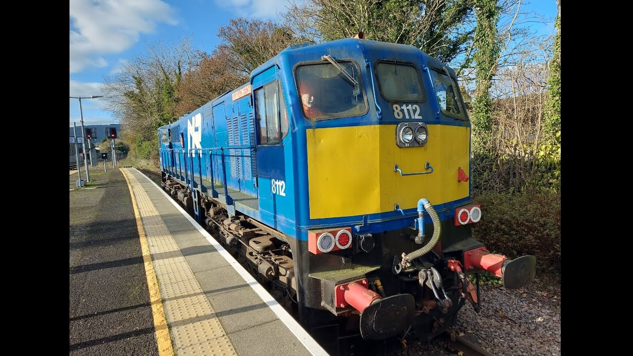 NIR 111 Class loco (8112) at Carrickfergus. 17/11/25