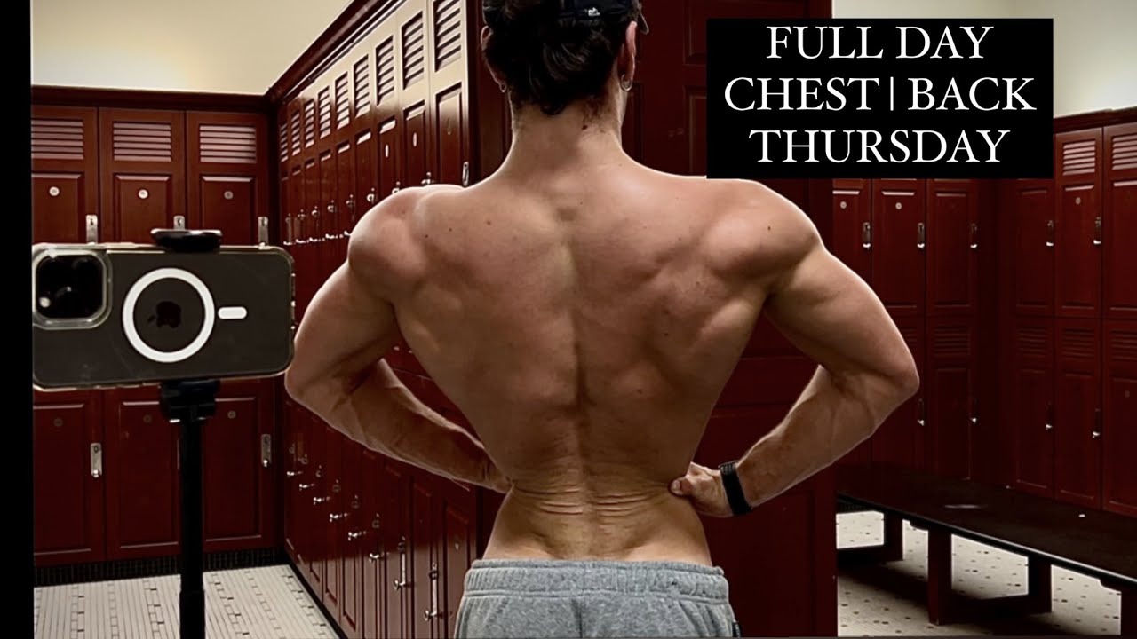 FULL GYM DAY CHEST & BACK Day 4 YouTube