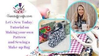 Learn to Create a Pattern and Sew a Zipper Pouch