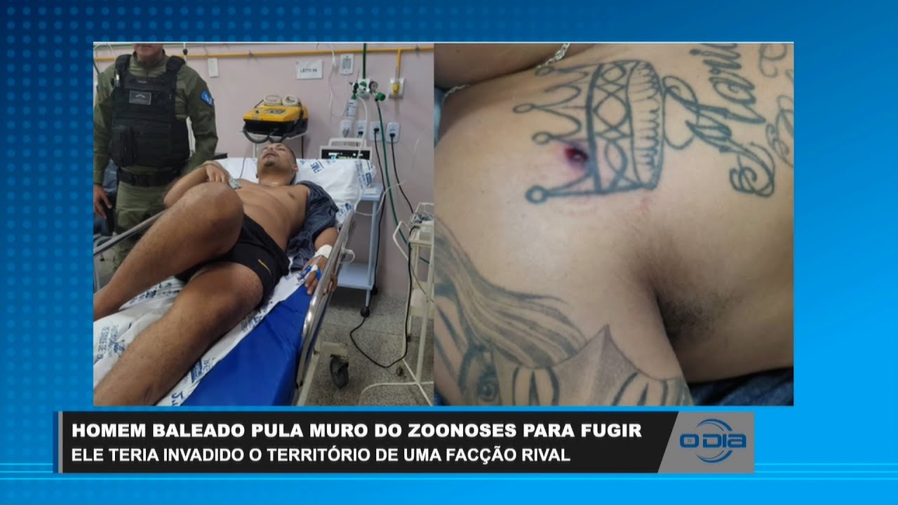 Homem baleado pula muro do Zoonoses para fugir de facção rival 28 07 2023