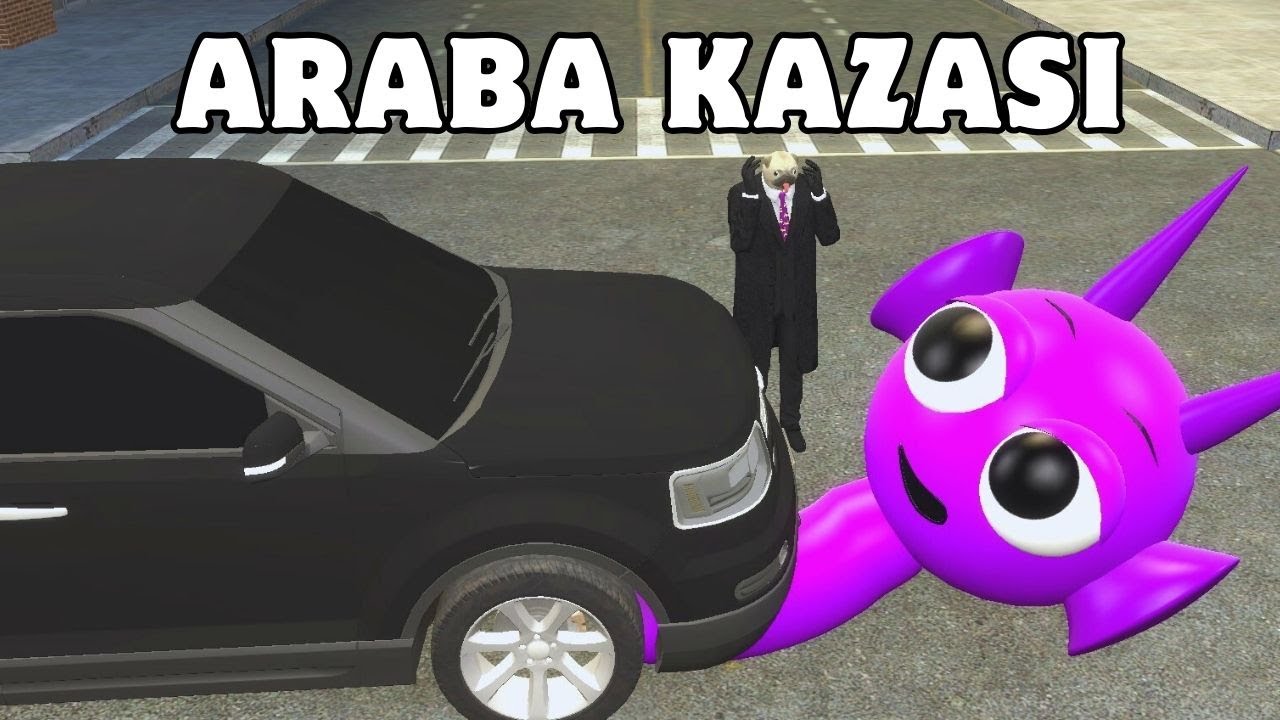 MOR SPRUNKİ ARABA ÇARPTI VE HASTANELİK OLDU😱GARRY'S MOD