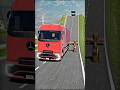 Long Colourful City Buses vs Log Trap ~ BeamNg.Drive #shorts #beamngdrive #bus