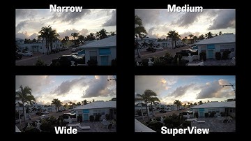 GoPro 4 FOV Settings: SuperView, Wide, Medium & Narrow Comparison Test (Video Field of View)