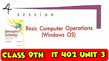 Sumita Arora Basic Computer Operations ( Windows OS ) Class 9th Information Technology 402 in Hindi