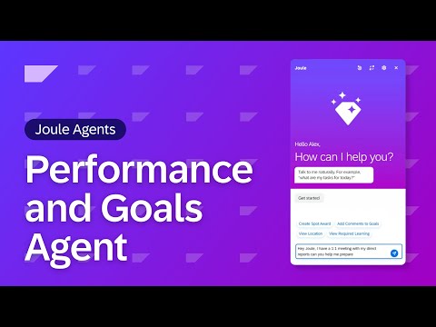 Joule Agents: Performance and Goals Agent | Demo - video from Hybris