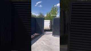 Комбинированный забор Жалюзи+Профнастил в сером глянце ⚙️🔥 🛠Строительные и расходные материалы