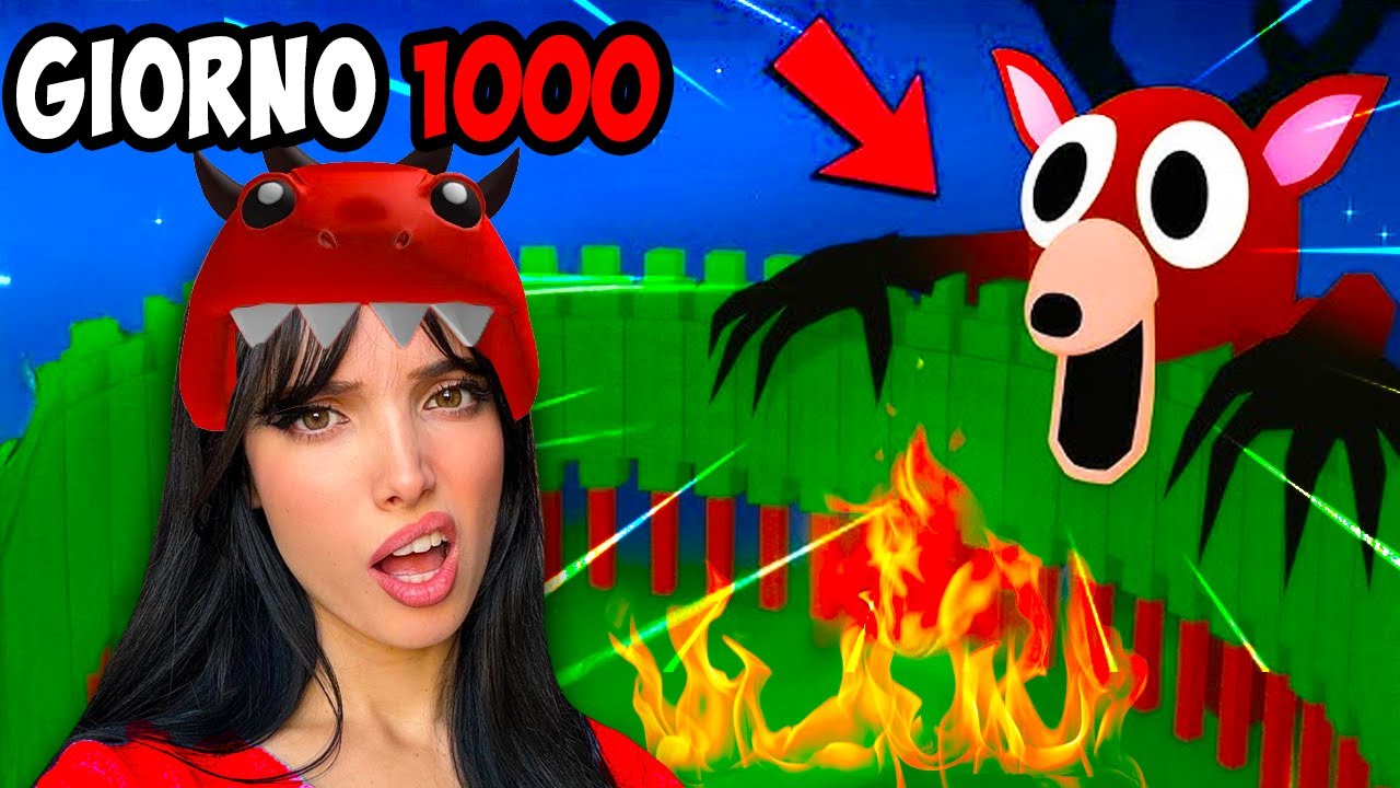 SOPRAVVIVI 1000 NOTTI NELLA FORESTA su ROBLOX!