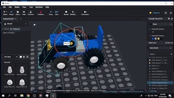 TIMELAPSE LEGO 6504 Tractor. Studio 2.0. 2