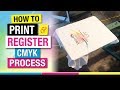 How to Register and Screen Print CMYK 4 Color Process on White T Shirts