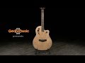 Deluxe Roundback Electro Acoustic Guitar by Gear4music, Natural | Gear4music demo